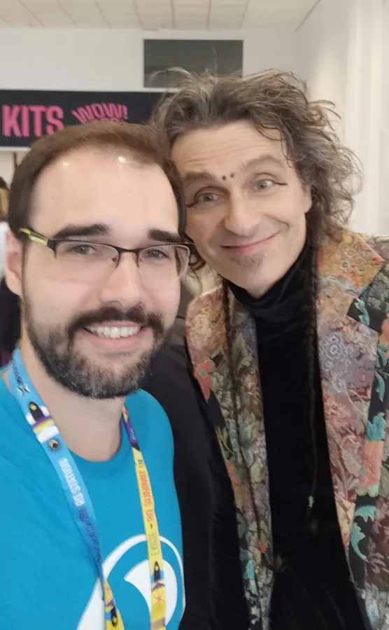 Lucas com Márcio Ballas no RD Summit
